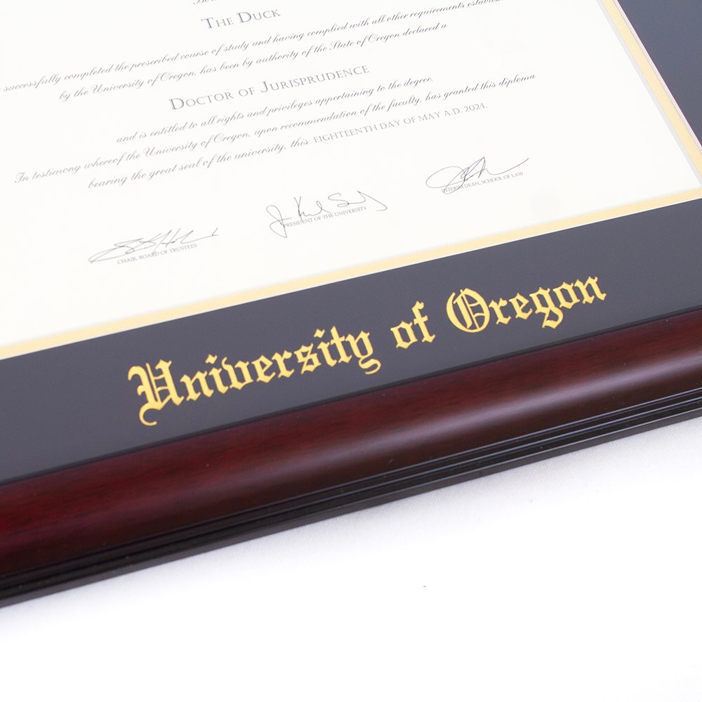Oregon Seal, Josten's, Brown, Frames & Albums, Grad, 11"x14", Diploma Frame, Law, Gold Foil, Seal, 909484